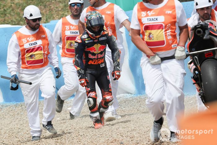 Dani Pedrosa, caída del Red Bull KTM Factory Racing