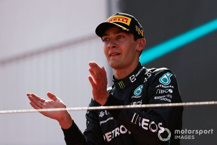 Podio: tercer lugar George Russell, Mercedes-AMG