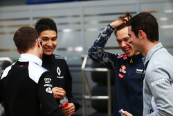 Stoffel Vandoorne, McLaren Test and Reserve Driver, Esteban Ocon, Renault Sport F1 Team Test Driver,