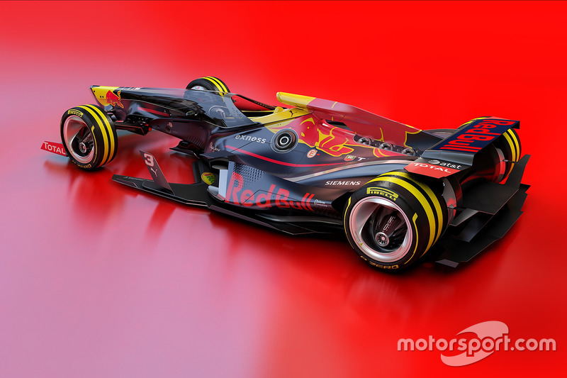 Red Bull Racing, design di fantasia per il 2030