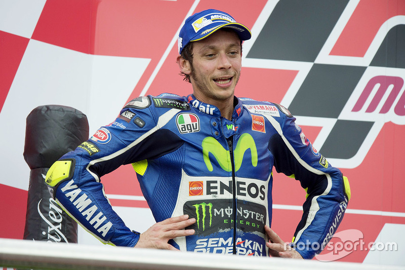 Podium: segundo lugar, Valentino Rossi, Yamaha Factory Racing