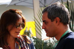 Juan Pablo Montoya, con su esposa Connie Montoya