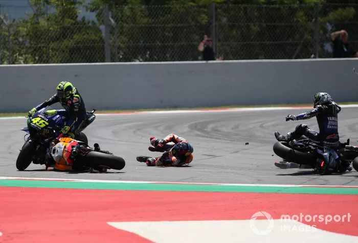 Acidente envolvendo Lorenzo, Dovizioso, Viñales e Rossi