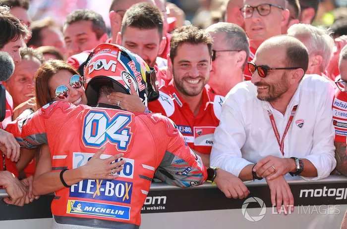 Ganador de la carrera Andrea Dovizioso, Ducati Team