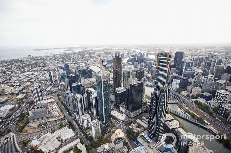 Vista Aérea sobre Melbourne
