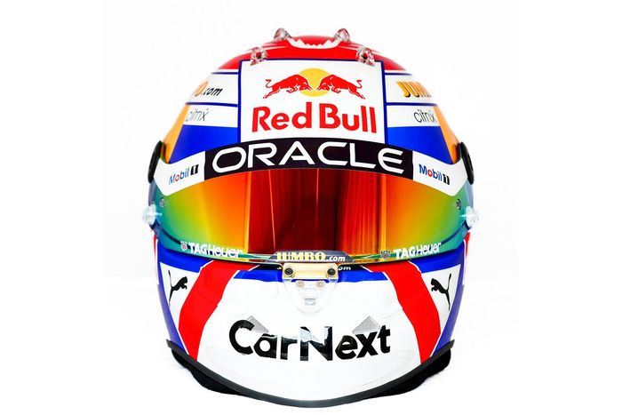 Casco de Max Verstappen, Red Bull Racing para el GP de Holanda 
