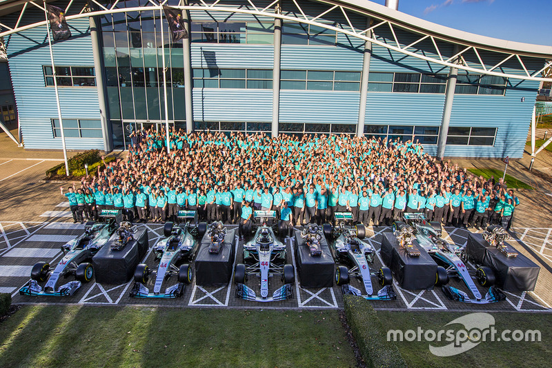 Mercedes AMG F1 2018 World Championship celebration