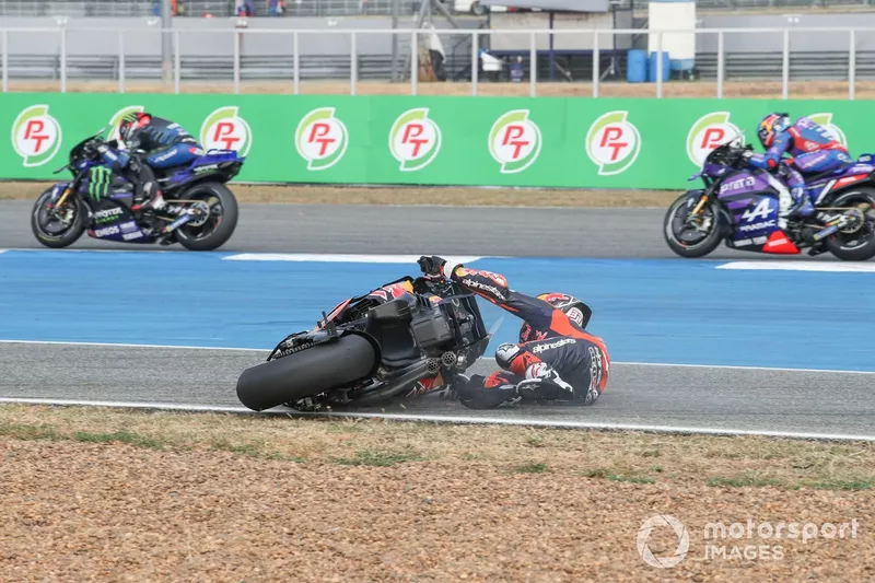 Pedro Acosta, Red Bull KTM Factory Racing Crash