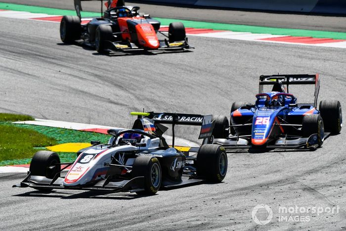 Alexander Smolvar, ART Grand Prix, Clement Novalak, Carlin BUZZ RACING and Bent Viscaal, MP Motorsport 