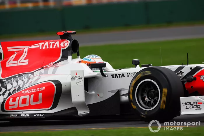 F1の奇妙なスポンサー3：資金難のHRTが苦し紛れに掲示した“広告募集”ロゴ