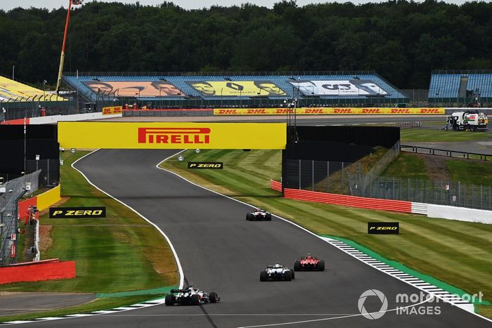 Antonio Giovinazzi, Alfa Romeo Racing C39, Charles Leclerc, Ferrari SF1000, George Russell, Williams FW43, Romain Grosjean, Haas VF-20