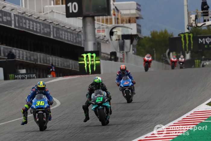 Joan Mir, Team Suzuki MotoGP, Franco Morbidelli, Petronas Yamaha SRT