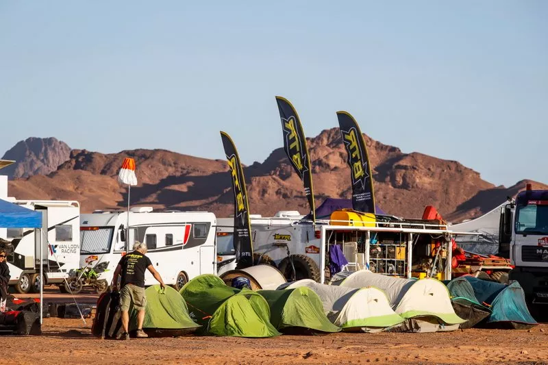 El vivac del Dakar