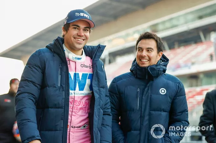 Lance Stroll, Racing Point, y Sergio Perez, Racing Point 