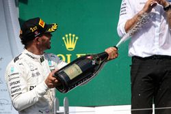 Race winner Lewis Hamilton, Mercedes AMG F1