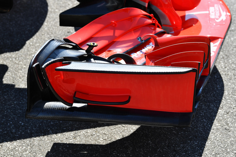 Ferrari SF71H, első szárny, részlet
