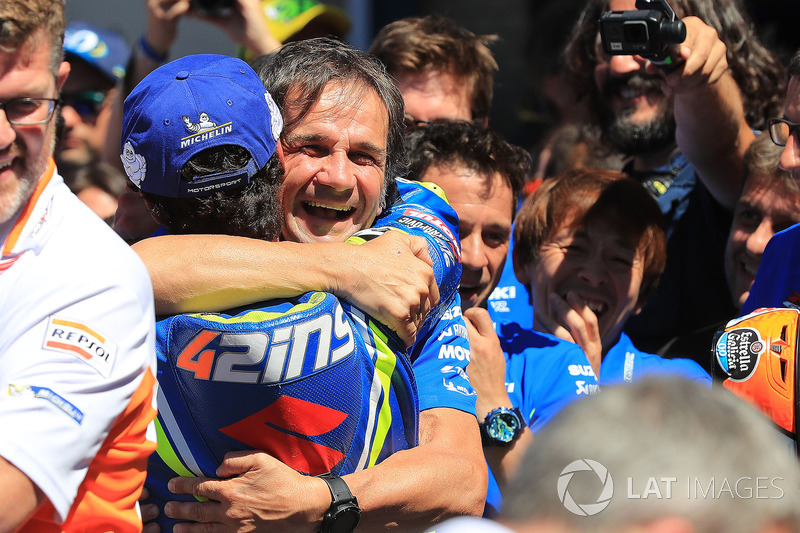 Alex Rins, Team Suzuki MotoGP, Davide Brivio, Team manager Team Suzuki MotoGP