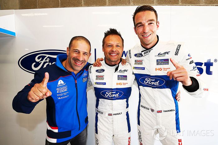 GTE ganadores de la pole #67 Ford Chip Ganassi Racing Ford GT: Andy Priaulx, Harry Tincknell, Tony Kanaan