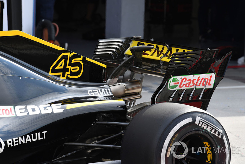 Renault Sport F1 Team R.S. 18 ala trasera