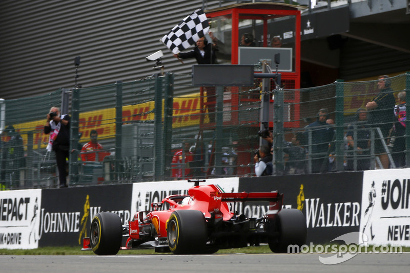 Ganador de la carrera Sebastian Vettel, Ferrari SF71H