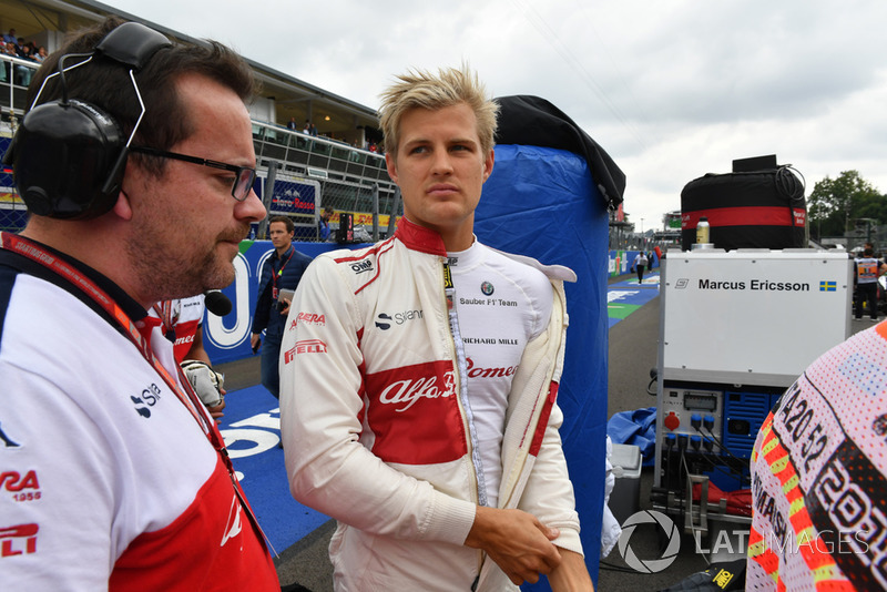 Marcus Ericsson, Alfa Romeo Sauber F1 Team on the grid