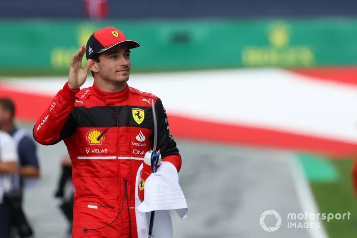 Charles Leclerc, Ferrari, 2ª posición, tras la carrera Sprint