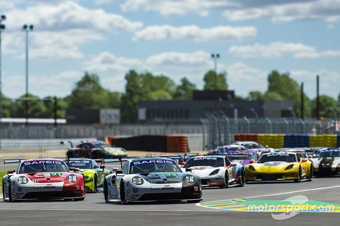 #93 Porsche Esports Team Porsche 911 RSR: Nick Tandy, Ayhancan Guven, Joshua Rogers, Tommy Ostgaard