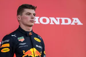 Max Verstappen, Red Bull Racing sur le podium