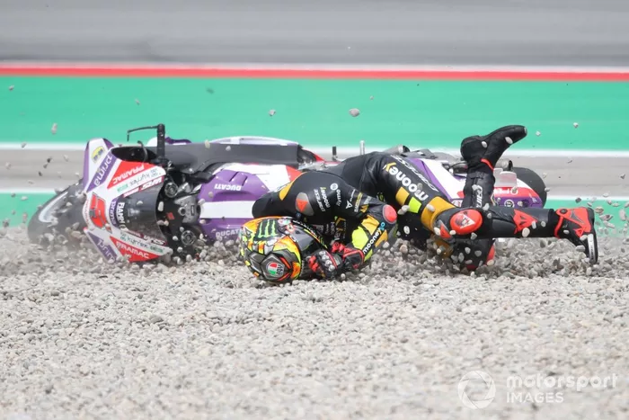 Marco Bezzecchi, accidente del VR46 Racing Team