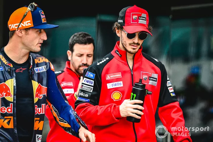 Jack Miller, Red Bull KTM Factory Racing, Francesco Bagnaia, Ducati Team