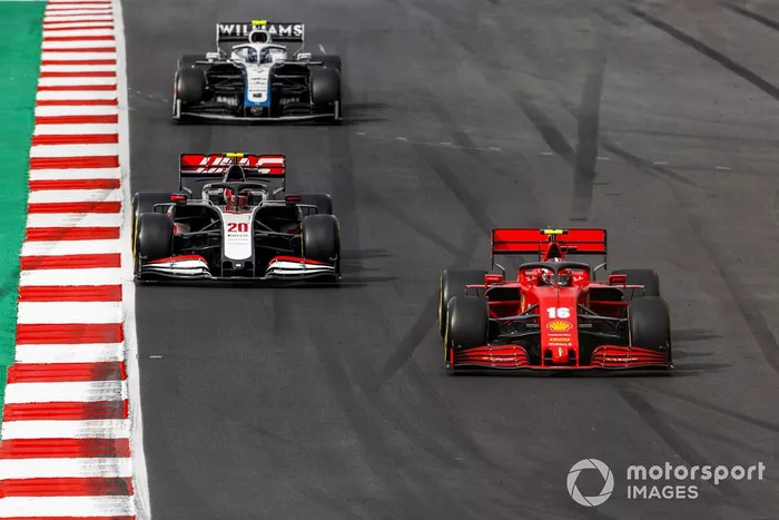 Charles Leclerc, Ferrari SF1000, Kevin Magnussen, Haas VF-20, Nicholas Latifi, Williams FW43