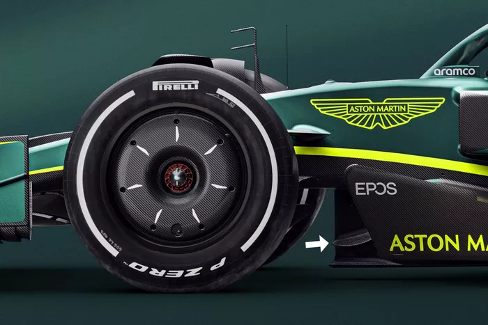 Aston Martin AMR22 splitter detail
