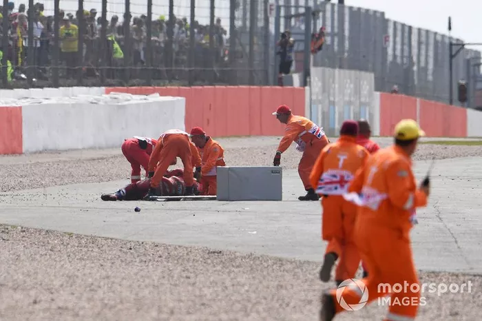 Andrea Dovizioso, Ducati Team después dell accidente