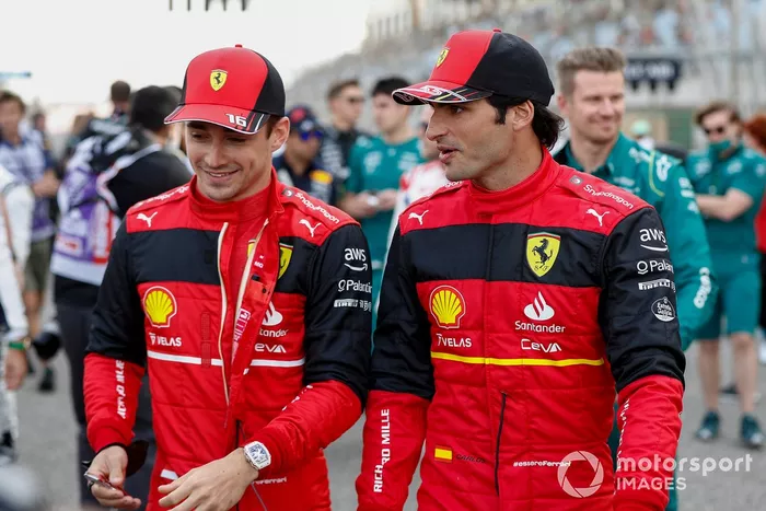 Charles Leclerc, Ferrari y Carlos Sainz Jr, Ferrari