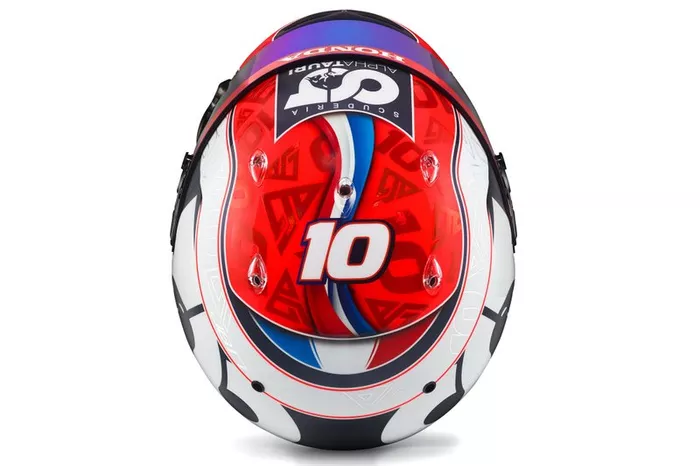 Casco de Pierre Gasly, AlphaTauri