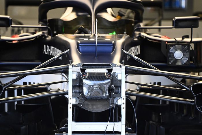 Detalle frontal del AlphaTauri AT02