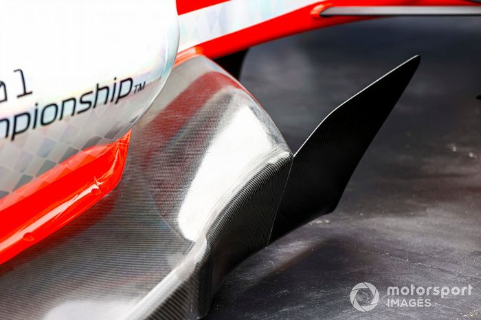 Detalle del coche de Fórmula 1 2022