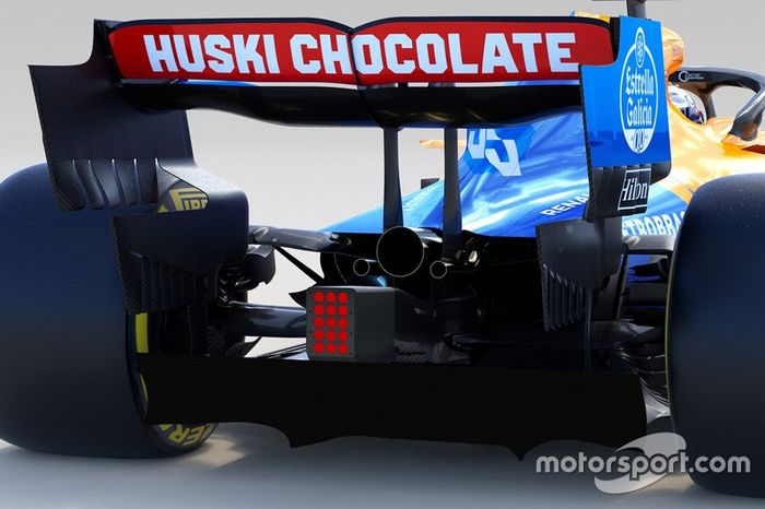 Detalle del McLaren MCL34 