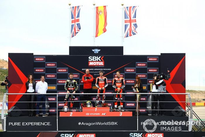 Jonathan Rea, Kawasaki Racing, Alvaro Bautista, Aruba.it Racing-Ducati Team, Chaz Davies, Aruba.it Racing-Ducati Team