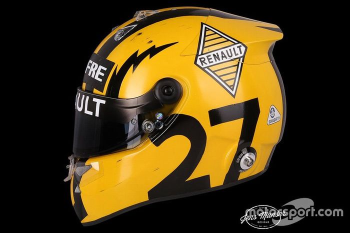 Casco de Nico Hulkenberg, Renault F1 Team, para el GP de China*