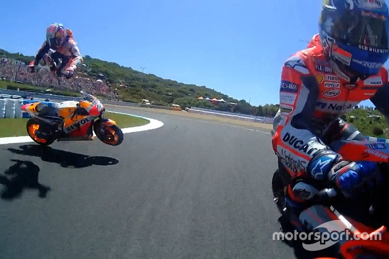 Dani Pedrosa, Repsol Honda Team, crash