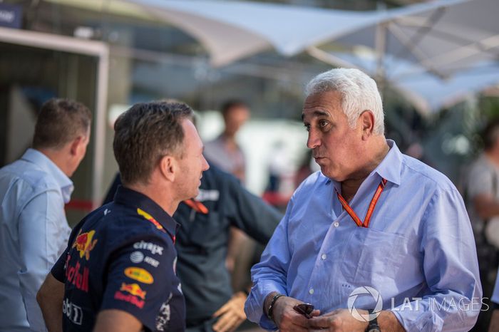 Christian Horner, director de Red Bull Racing Team Principal y Lawrence Stroll