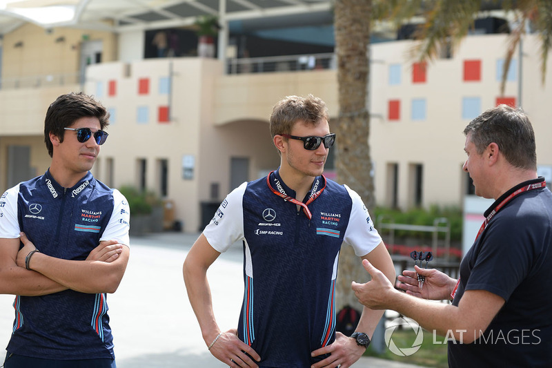Lance Stroll, Williams et Sergey Sirotkin, Williams avec David Croft, Sky TV