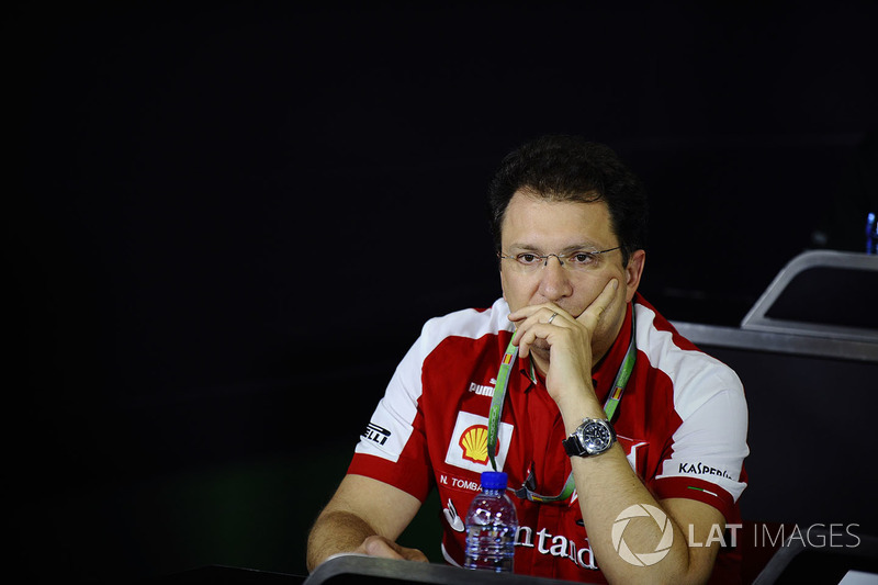 Nicholas Tombazis, Ferrari Chief Designer in the Press Conference
