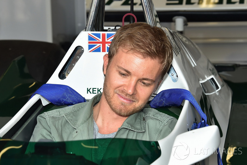 Nico Rosberg, in the Williams FW08 of his Father Keke Rosberg
