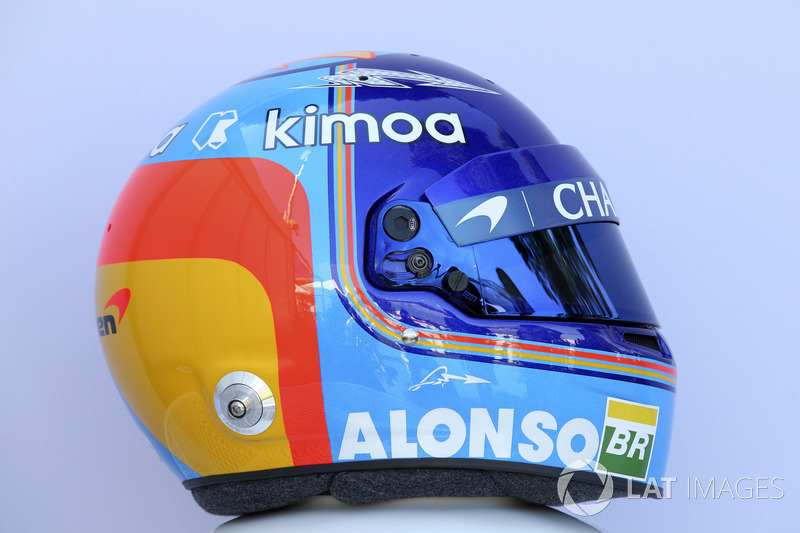 Casco de Fernando Alonso, McLaren