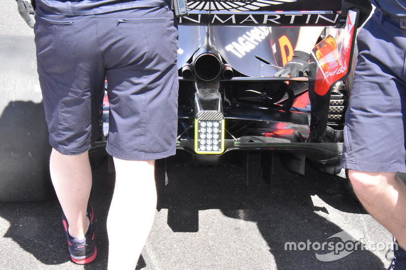 Detalle trasero del Red Bull Racing RB14