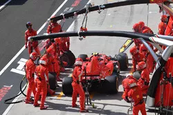 Kimi Raikkonen, Ferrari SF71H pit stop
