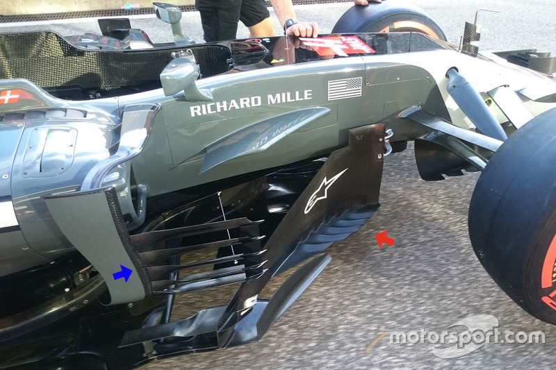 Dérives latérales de la Haas F1 Team VF-17