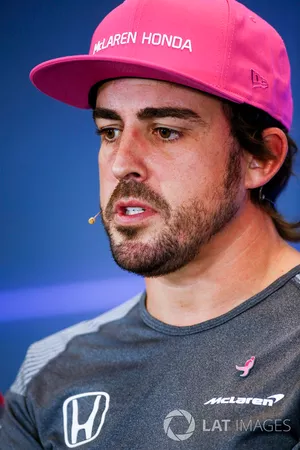 Fernando Alonso, McLaren, in the press conference